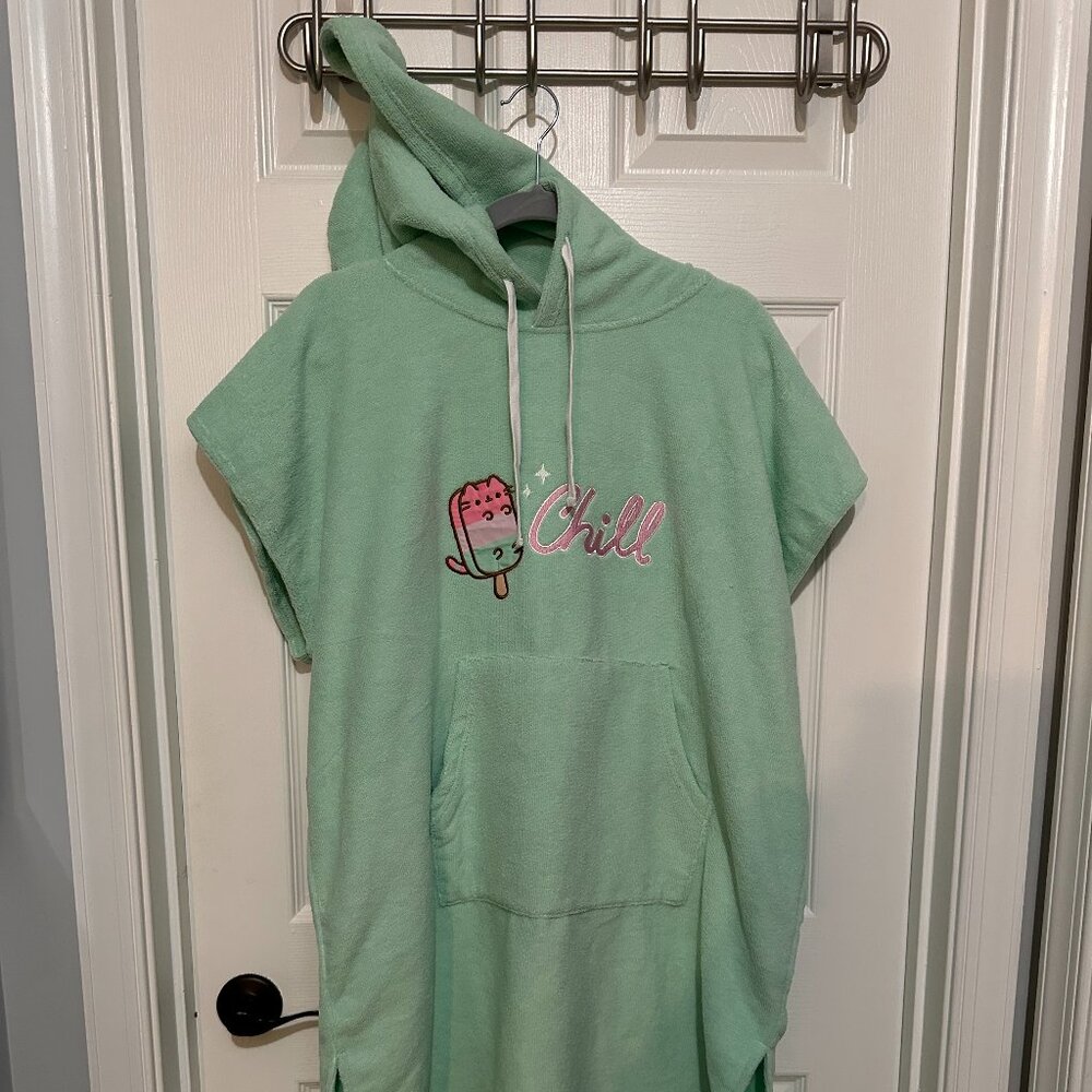 Pusheen Cat Swimsuit Cover Mint Green Ice Cream Chill One Size Fits All